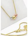 SET DE COLLAR Y DIJE EN RODIO CON MICROCIRCIONES/XUPING