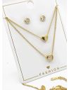 SET DE COLLAR Y DIJE EN RODIO CON MICROCIRCIONES/XUPING