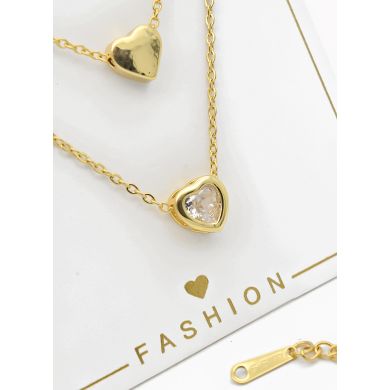 SET DE COLLAR Y DIJE EN RODIO CON MICROCIRCIONES/XUPING