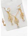 SET DE COLLAR Y DIJE EN RODIO CON MICROCIRCIONES/XUPING