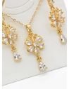 SET DE COLLAR Y DIJE EN RODIO CON MICROCIRCIONES/XUPING