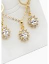 SET DE COLLAR Y DIJE EN RODIO CON MICROCIRCIONES/XUPING