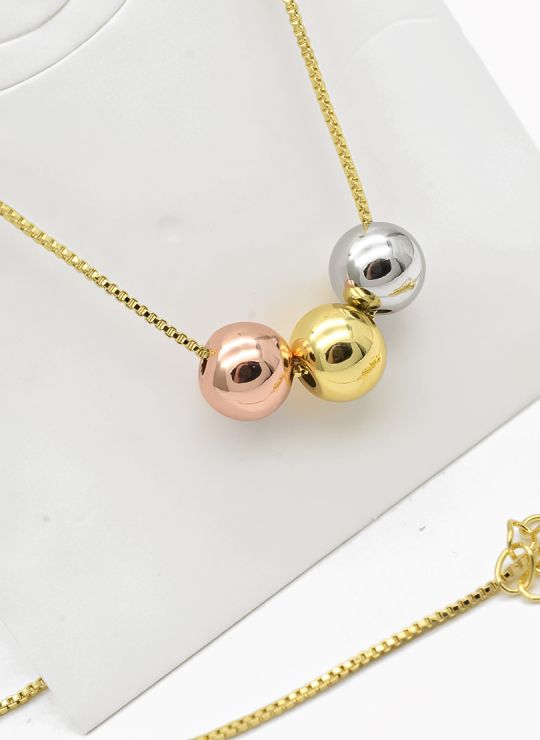 SET DE COLLAR Y DIJE EN RODIO CON MICROCIRCIONES