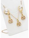SET DE COLLAR Y DIJE EN RODIO CON MICROCIRCIONES