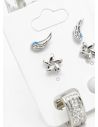 SET DE ARETES X 3 PARES RODIO XUPING /GARANTIZADO