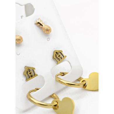 SET DE ARETES X 3 PARES RODIO XUPING /GARANTIZADO