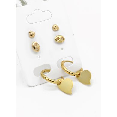 SET DE ARETES X 3 PARES RODIO XUPING /GARANTIZADO