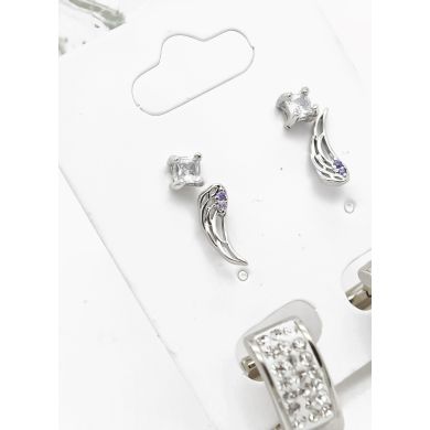 SET DE ARETES X 3 PARES RODIO XUPING /GARANTIZADO