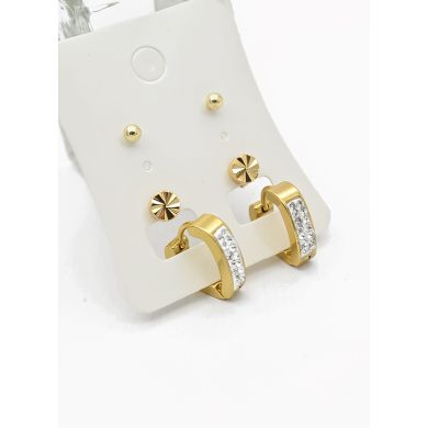 SET DE ARETES X 3 PARES RODIO XUPING /GARANTIZADO