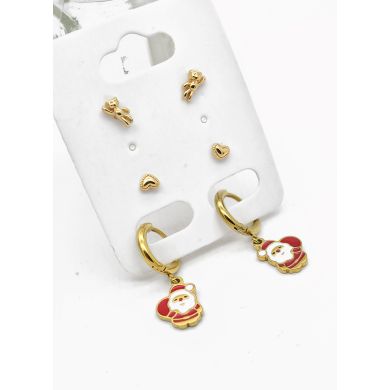 SET DE ARETES X 3 PARES RODIO XUPING /GARANTIZADO