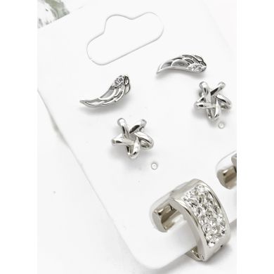 SET DE ARETES X 3 PARES RODIO XUPING /GARANTIZADO
