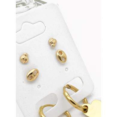 SET DE ARETES X 3 PARES RODIO XUPING /GARANTIZADO