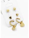 SET DE ARETES X 3 PARES RODIO XUPING /GARANTIZADO