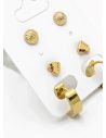 SET DE ARETES X 3 PARES RODIO XUPING /GARANTIZADO