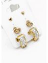 SET DE ARETES X 3 PARES RODIO XUPING /GARANTIZADO