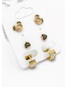 SET DE ARETES X 3 PARES RODIO XUPING /GARANTIZADO
