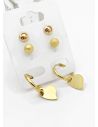 SET DE ARETES X 3 PARES RODIO XUPING /GARANTIZADO