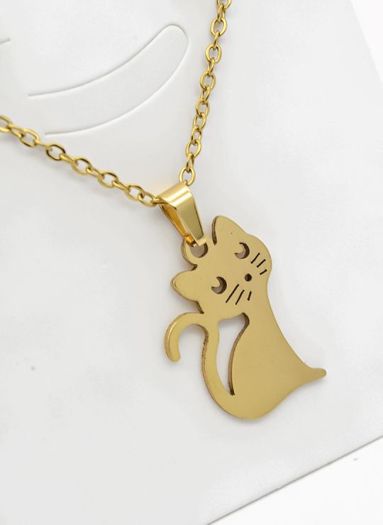 SET DE COLLAR, DIJE Y ARETES EN ACERO INOXIDABLE 316L