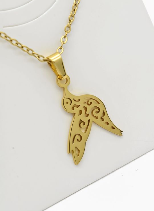 SET DE COLLAR, DIJE Y ARETES EN ACERO INOXIDABLE 316L