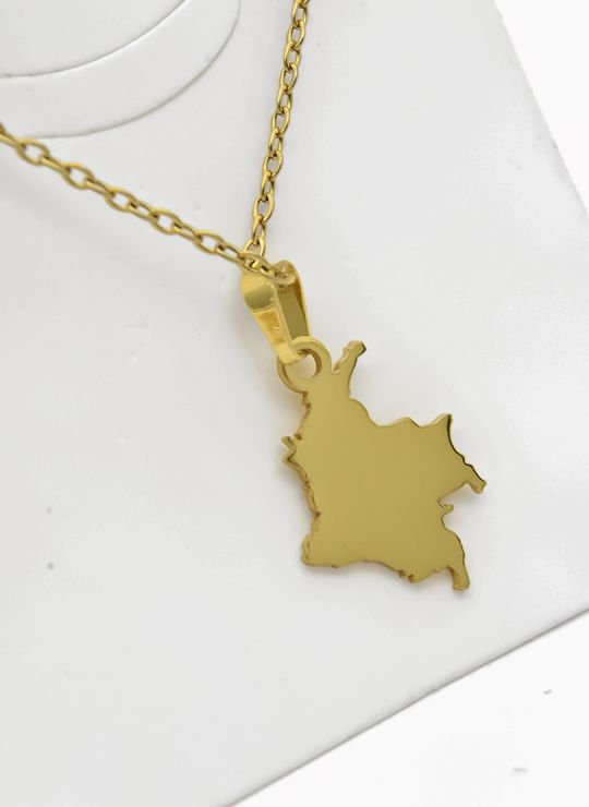 SET DE COLLAR, DIJE Y ARETES EN ACERO INOXIDABLE 316L