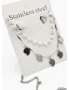 SET DE COLLAR, DIJE EN ACERO INOXIDABLE 316L