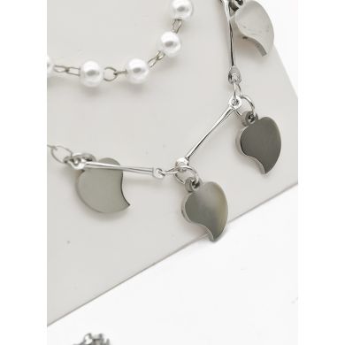 SET DE COLLAR, DIJE EN ACERO INOXIDABLE 316L