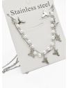 SET DE COLLAR, DIJE EN ACERO INOXIDABLE 316L