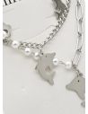 SET DE COLLAR, DIJE EN ACERO INOXIDABLE 316L
