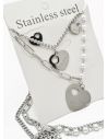 SET DE COLLAR, DIJE EN ACERO INOXIDABLE 316L