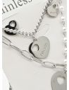 SET DE COLLAR, DIJE EN ACERO INOXIDABLE 316L