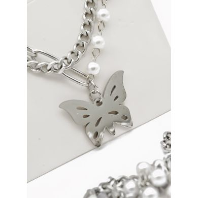 SET DE COLLAR, DIJE EN ACERO INOXIDABLE 316L