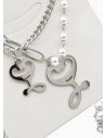 SET DE COLLAR, DIJE EN ACERO INOXIDABLE 316L