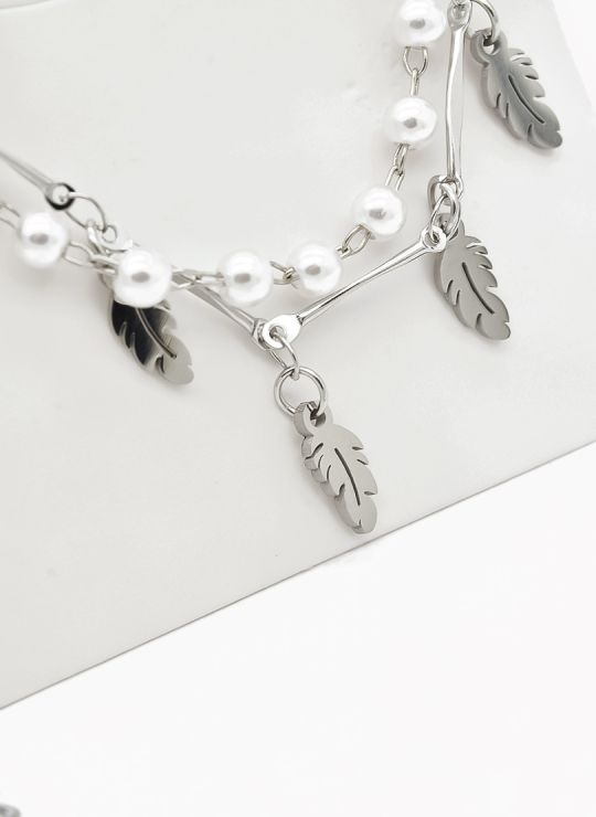 SET DE COLLAR, DIJE EN ACERO INOXIDABLE 316L