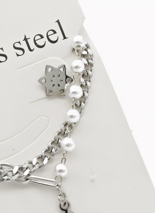 SET DE COLLAR, DIJE EN ACERO INOXIDABLE 316L