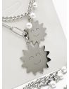SET DE COLLAR, DIJE EN ACERO INOXIDABLE 316L