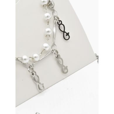 SET DE COLLAR, DIJE EN ACERO INOXIDABLE 316L