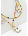 SET DE COLLAR, DIJE EN ACERO INOXIDABLE 316L