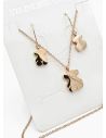 SET DE COLLAR, DIJE EN ACERO INOXIDABLE 316L