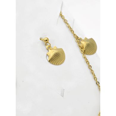 SET DE COLLAR, DIJE EN ACERO INOXIDABLE 316L