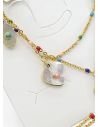 SET DE COLLAR, DIJE EN ACERO INOXIDABLE 316L