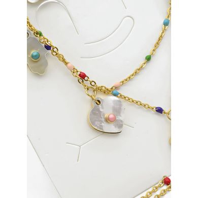 SET DE COLLAR, DIJE EN ACERO INOXIDABLE 316L