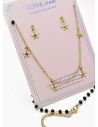 SET DE COLLAR, DIJE EN ACERO INOXIDABLE 316L