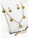 SET DE COLLAR, DIJE EN ACERO INOXIDABLE 316L