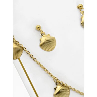 SET DE COLLAR, DIJE EN ACERO INOXIDABLE 316L