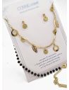 SET DE COLLAR, DIJE EN ACERO INOXIDABLE 316L