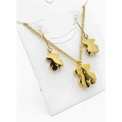 SET DE COLLAR, DIJE EN ACERO INOXIDABLE 316L
