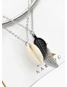 SET DE COLLAR, DIJE EN ACERO INOXIDABLE 316L