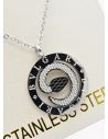 SET DE COLLAR, DIJE EN ACERO INOXIDABLE 316L