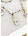 SET DE COLLAR, DIJE EN ACERO INOXIDABLE 316L