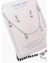 SET DE COLLAR, DIJE EN ACERO INOXIDABLE 316L